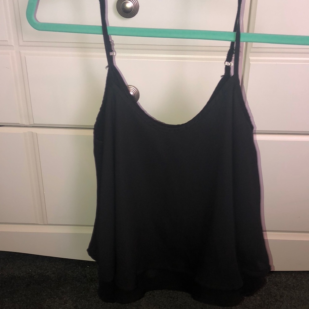 Hollister black crop